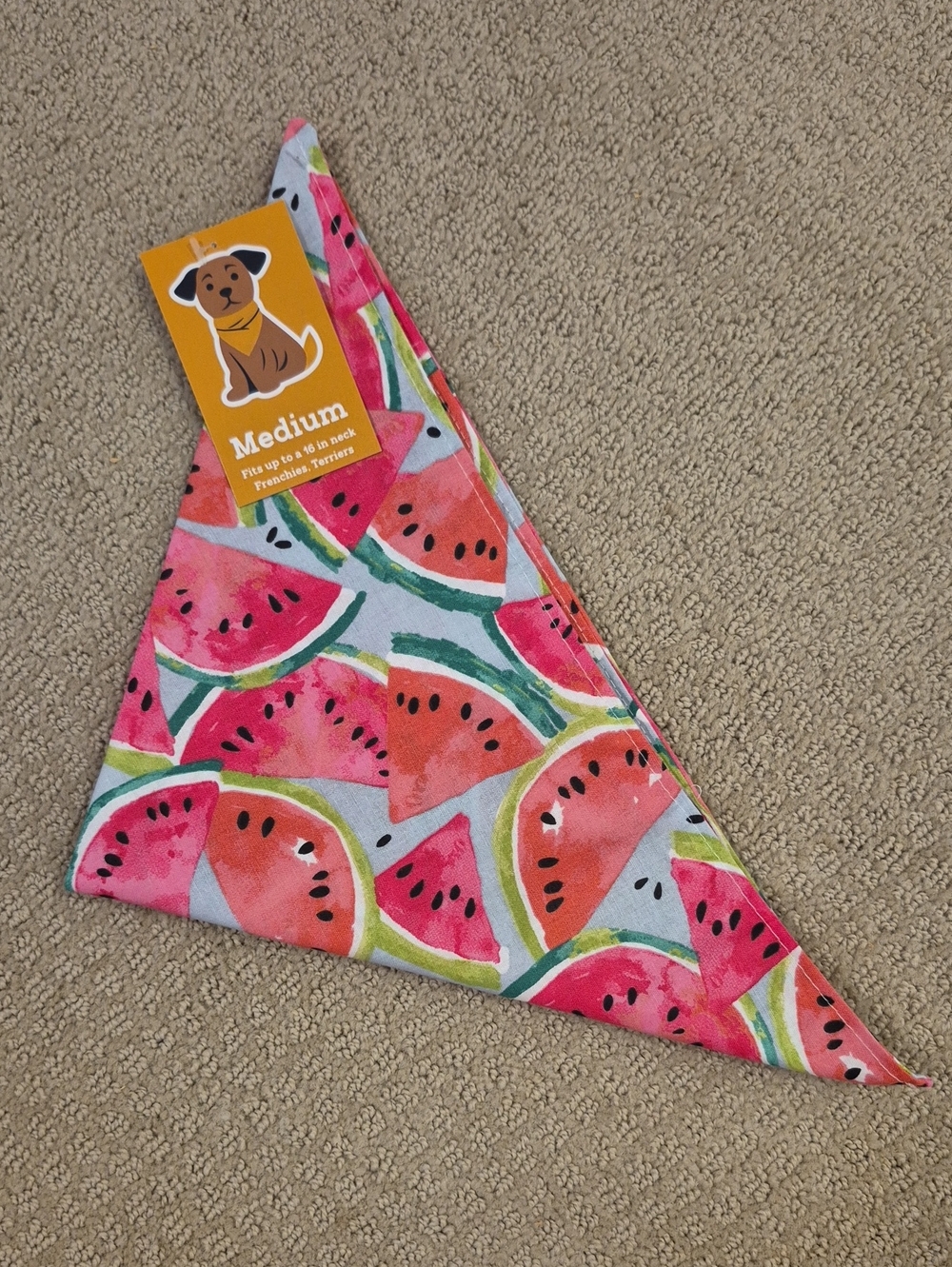 Camp Hound Watermelon Pet Bandana Size Medium
